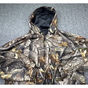 Scent Blocker Plus Frontier Jacket Mens XL Camo Hooded Hunting Real Tree Camo